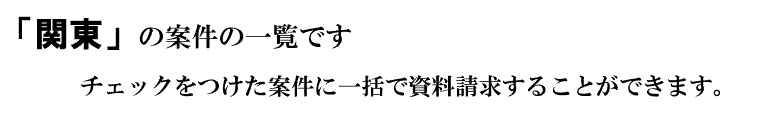 「関東」の案件一覧です