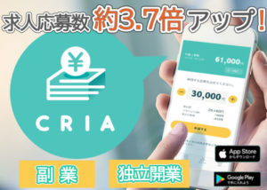 「CRIA」販売パートナー募集のイメージ