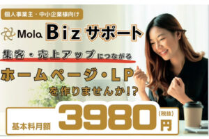 【募集終了】「HP・LP制作サービス mola」取次パートナー募集のイメージ