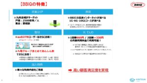 「光インターネット回線 BBIQ」トータル営業代理店募集の資料サンプル1