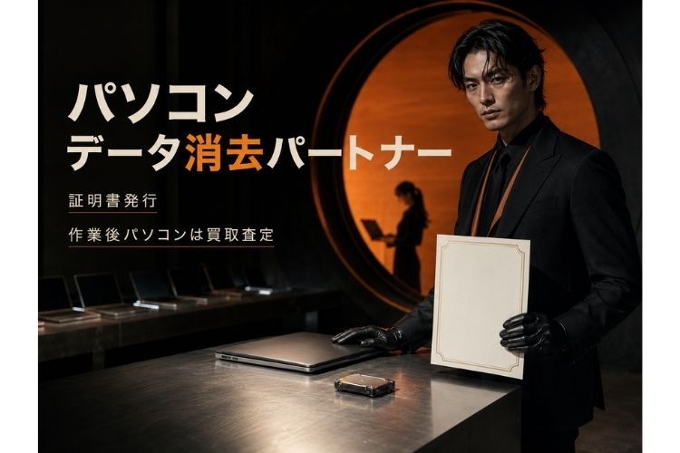 データ消去で副業収益！「パソコンデータ消去サービス」紹介パートナー募集