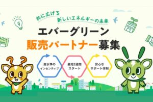 全国で提案できる低圧電力！「新電力サービス エバーグリーンでんき」販売代理店募集